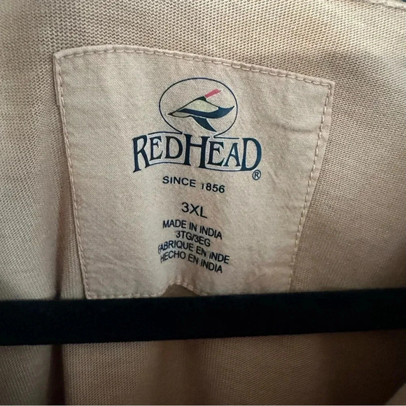 RedHead Men’s Brown Short Sleeve 3 Button Casual Cotton Polo Shirt Size 3XL GUC - Picture 4 of 7